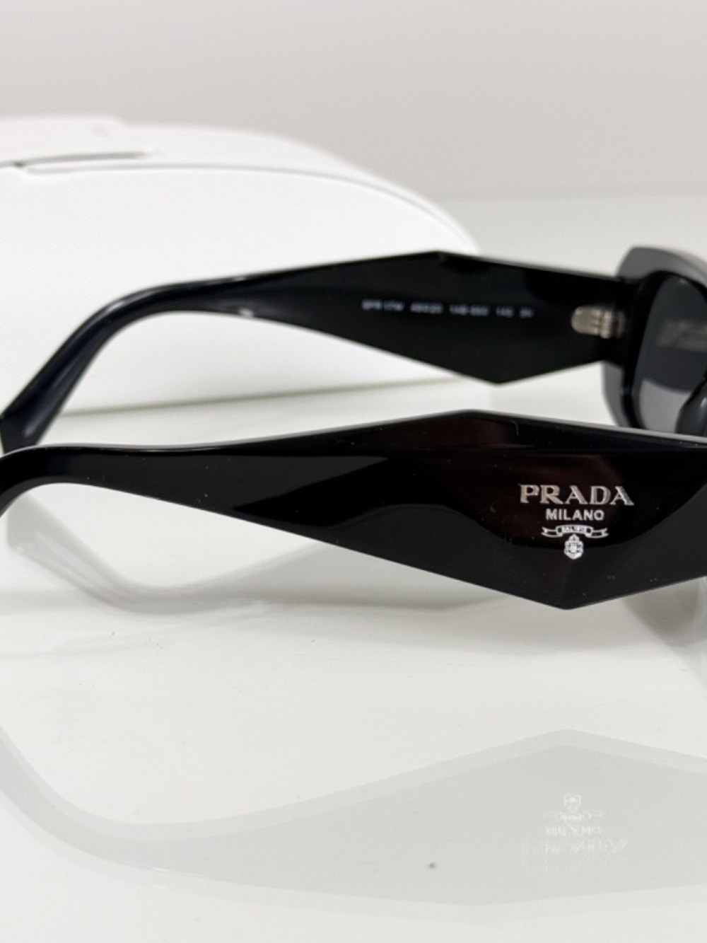 Prada PR 17WS 1AB5SO Black Dark Grey Lens Sunglasses - Picture 10 of 13